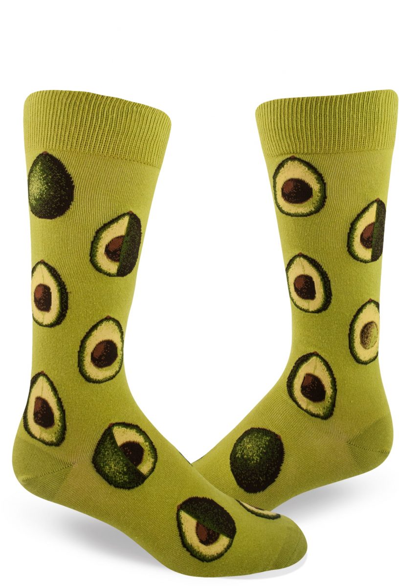 avocadosocksformenfoodsockmodsocksgreen ModSocks Novelty Socks