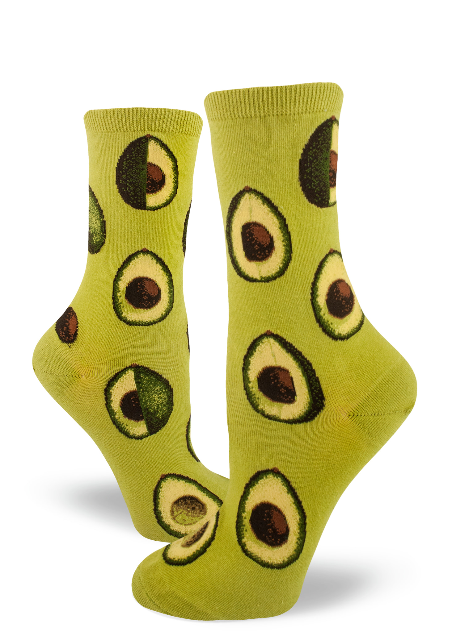 Avocado Phase Women's Crew Socks – Wasabi - ModSocks