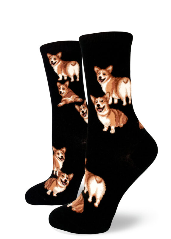 Corgi Butt Strut Women's Crew Socks