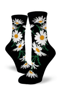 Crazy for Daisies Women's Crew Socks