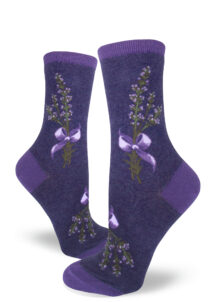 Lavender Harvest Women's Crew Socks purple