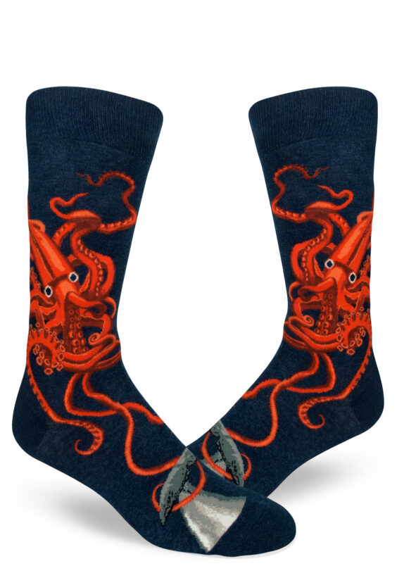 Men's Squid and Whale Crew Socks