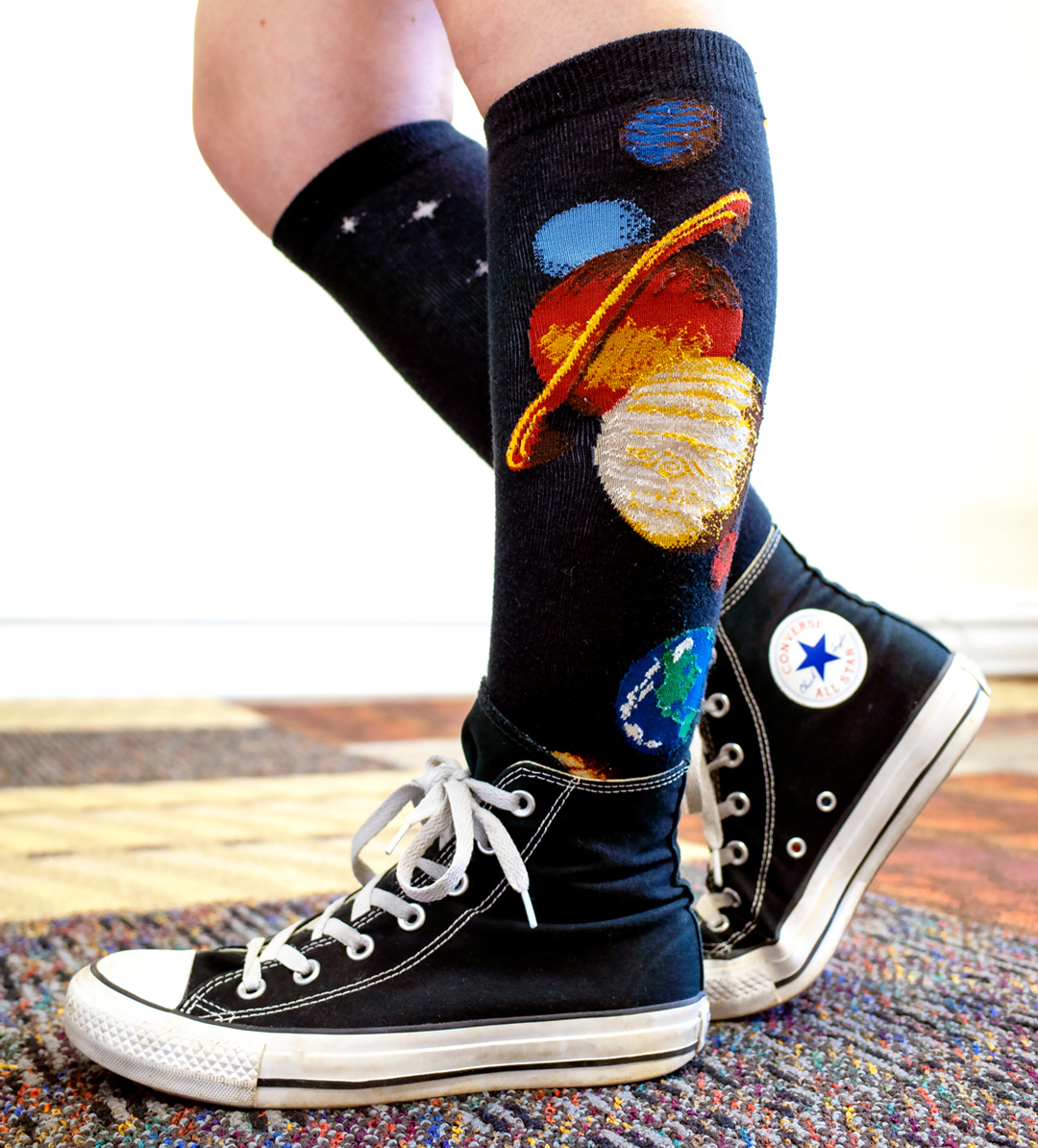 high top converse with high socks