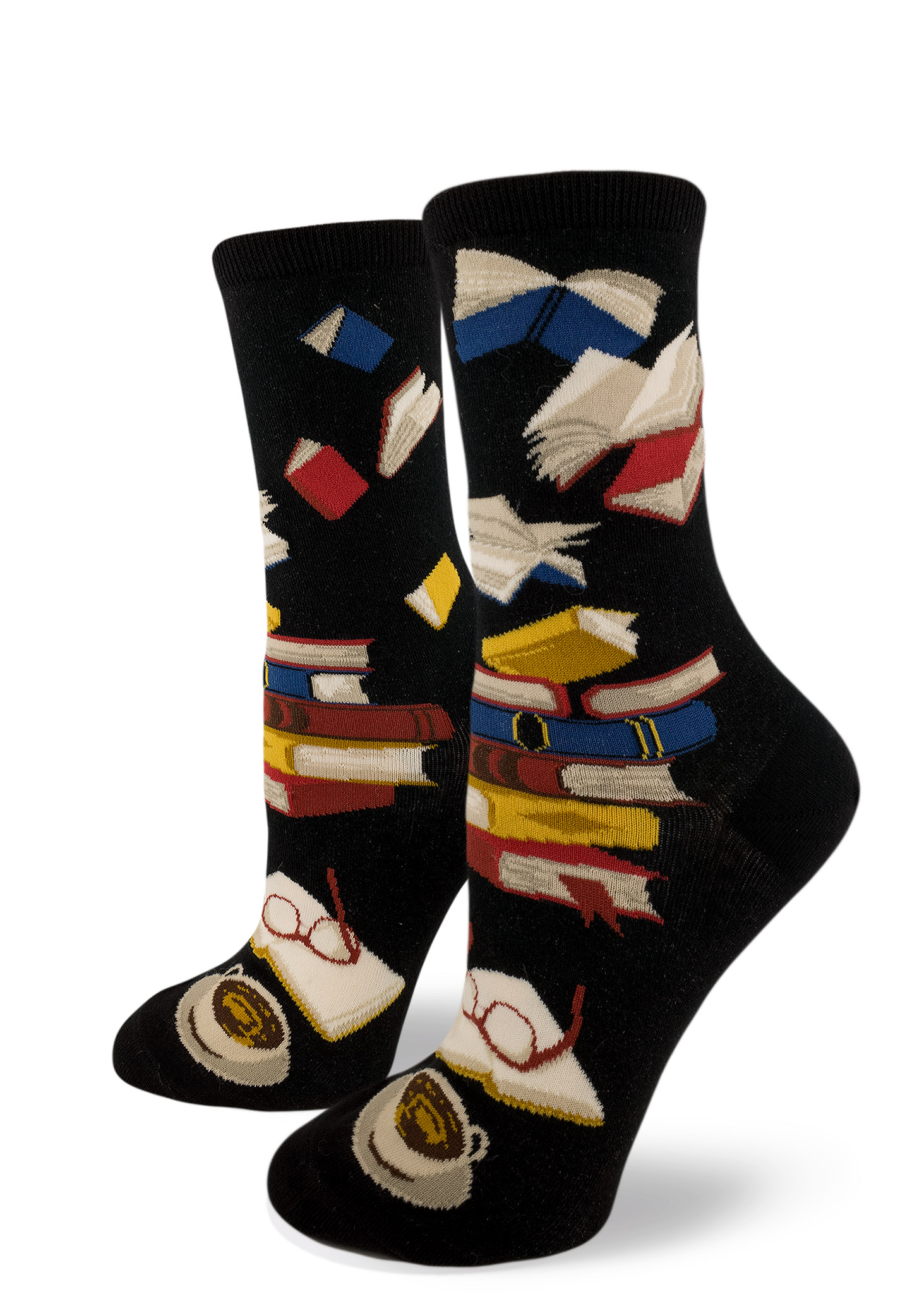 booksocksbibliophilesockmodsocksblack ModSocks Novelty Socks