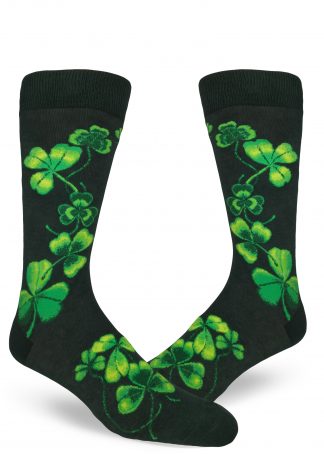 shamrock socks for men with clovers